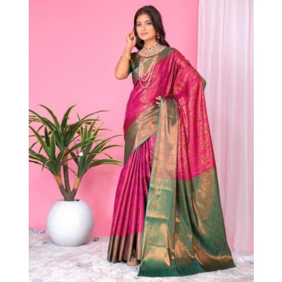 Women Embroidered Saree with Blouse Piece